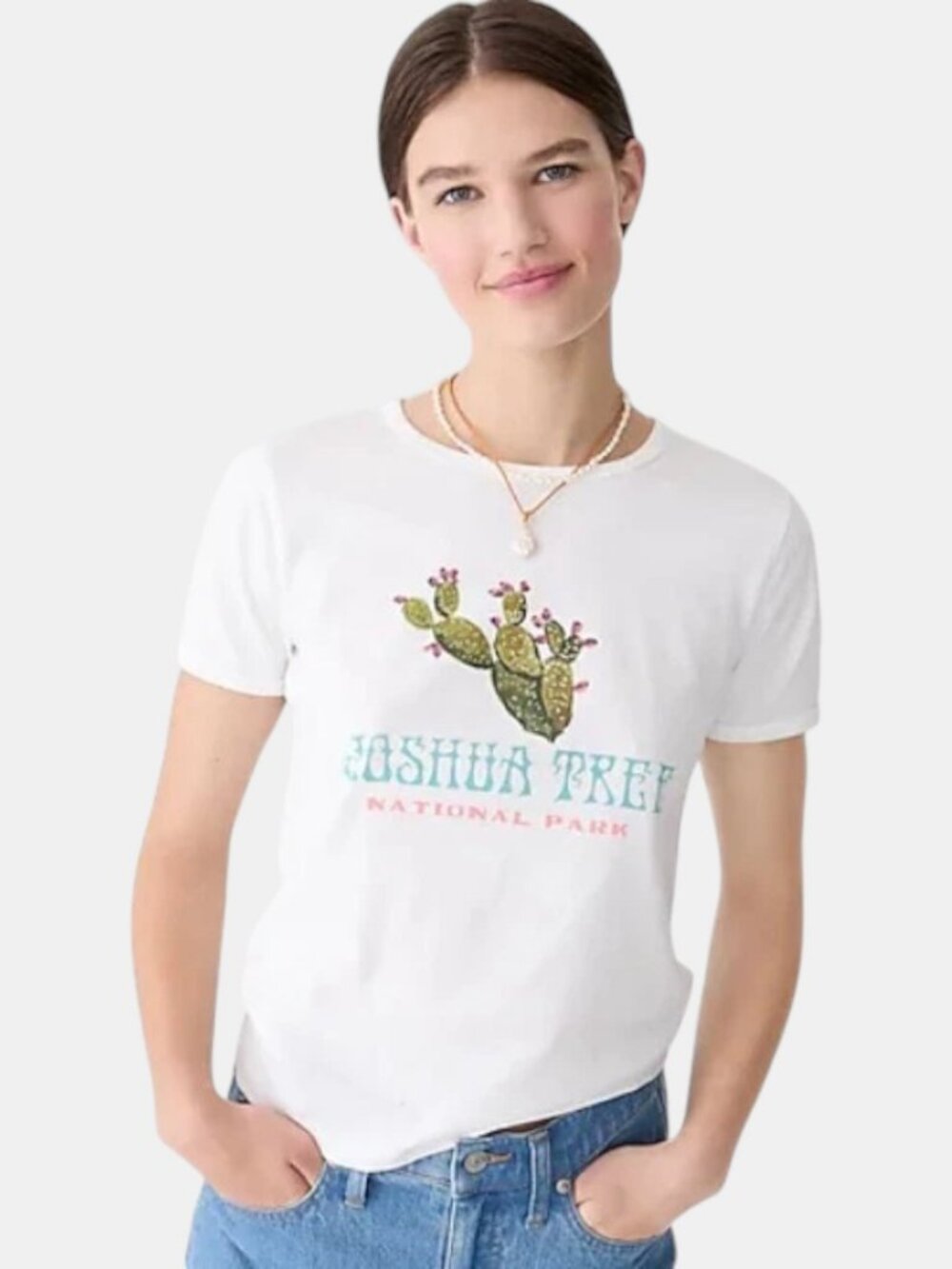 NWOT J.CREW NATIONAL PARK FOUNDATION JOSHUA TREE GRAPHIC T-SHIRT SIZE M
